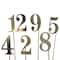 6 Pack: 1-12 Gold Table Numbers by Celebrate It™